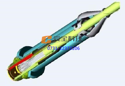 索導管口安裝新型斜拉索封堵氣囊密封系統實例(黑色部分是變徑膠圈)